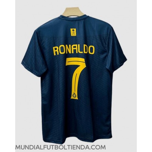 Camiseta Al-Nassr Cristiano Ronaldo #7 Segunda Equipación Replica 2023-24 mangas cortas